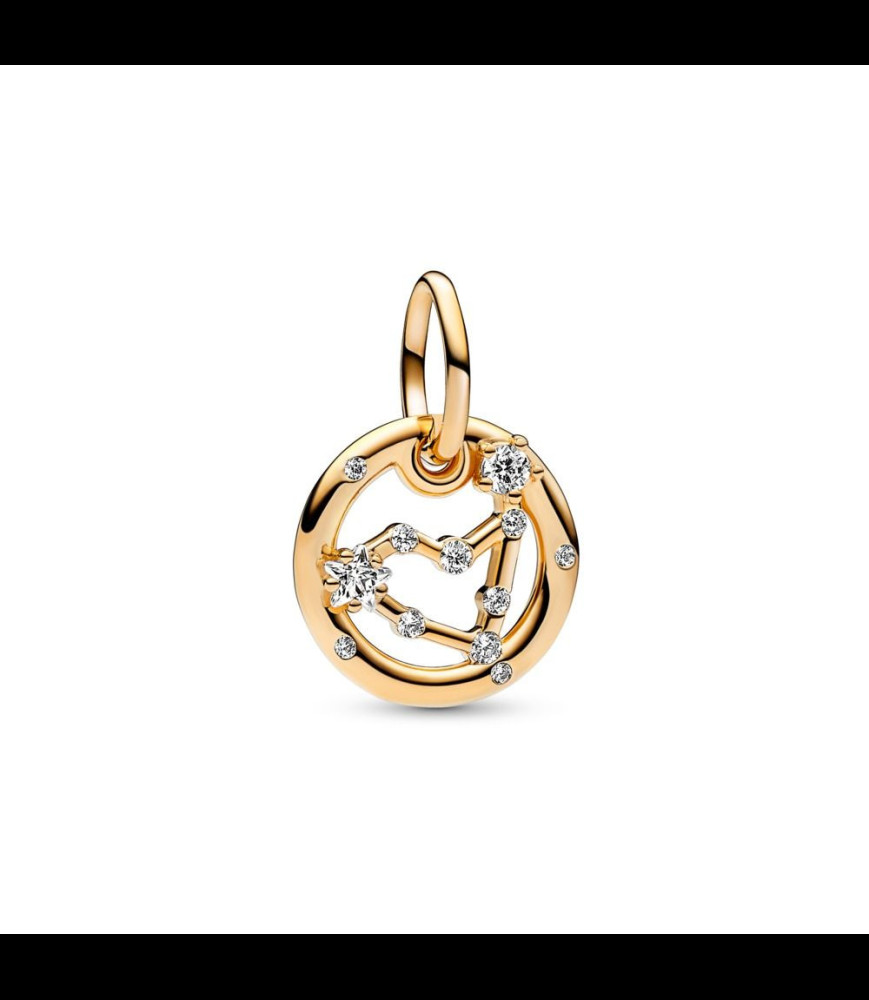 PANDORA Charm Pendant Signe du Capricorne Métal doré à l'Or 14 carats