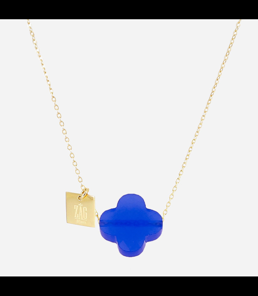ZAG BIJOUX Collier vega bleu roy  38+5