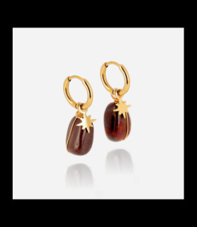 ZAG BIJOUX Boucles doreilles acier doré