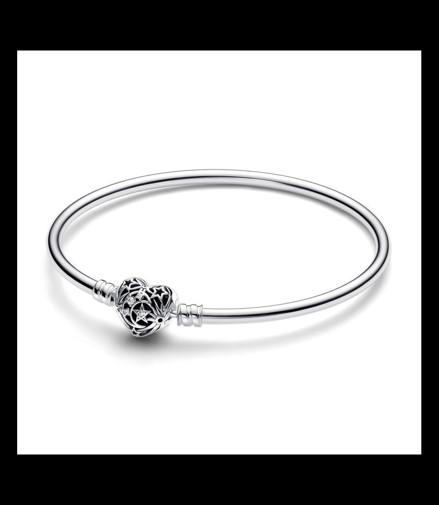 PANDORA Bracelet Jonc Fermoir Cœur Céleste TAILLE 17  593400C01-17