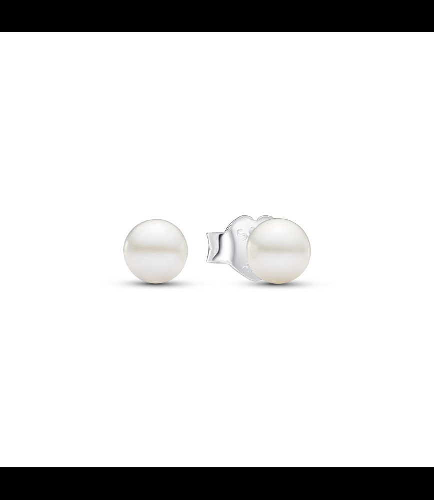 PANDORA Clous d'Oreilles Perle de Culture d'Eau Douce Traitée 4,5 mm