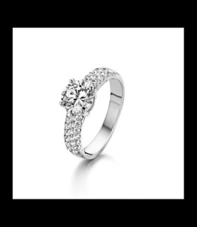 NAIOMY Bague argent et oxydes de zirconium  taille 52 uniquement