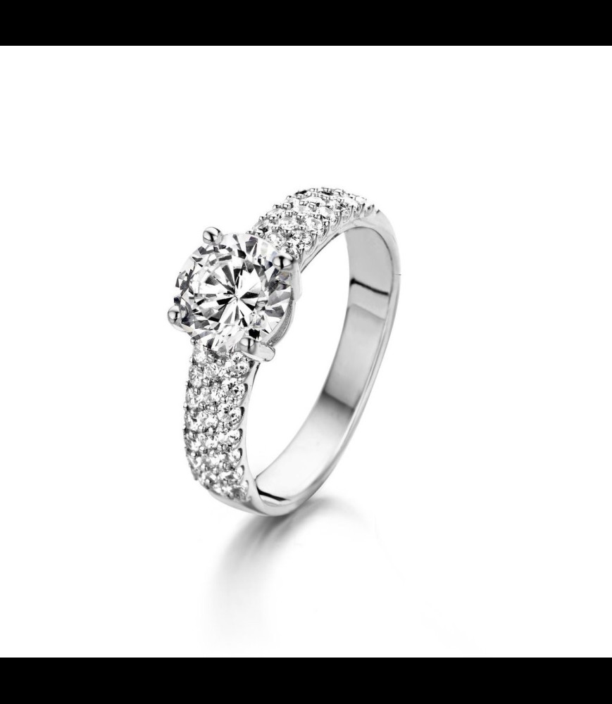NAIOMY Bague argent et oxydes de zirconium  taille 52 uniquement