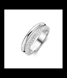 NAIOMY Bague argent et oxydes de zirconium  taille 54 uniquement