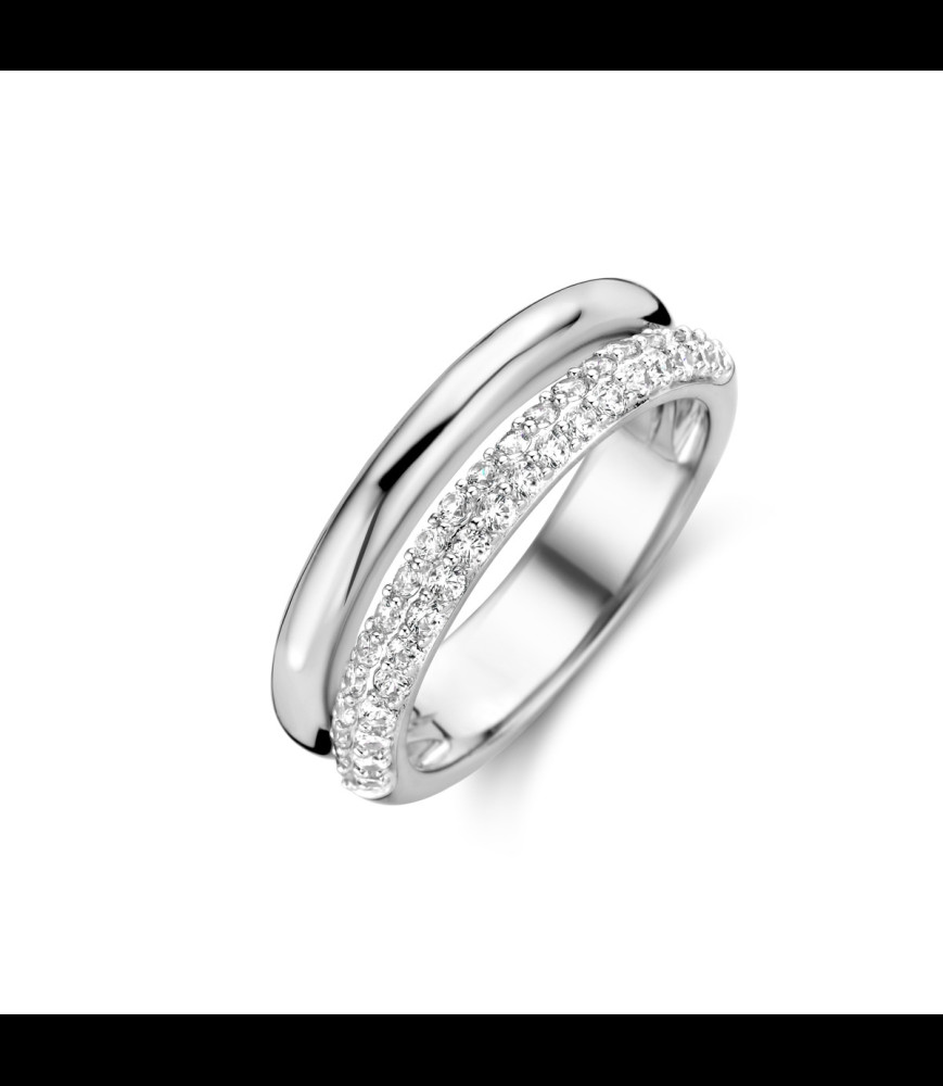 NAIOMY Bague argent et oxydes de zirconium  taille 54 uniquement