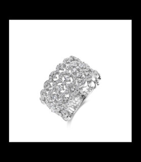 NAIOMY Bague argent et oxydes de zirconium taille 56 uniquement