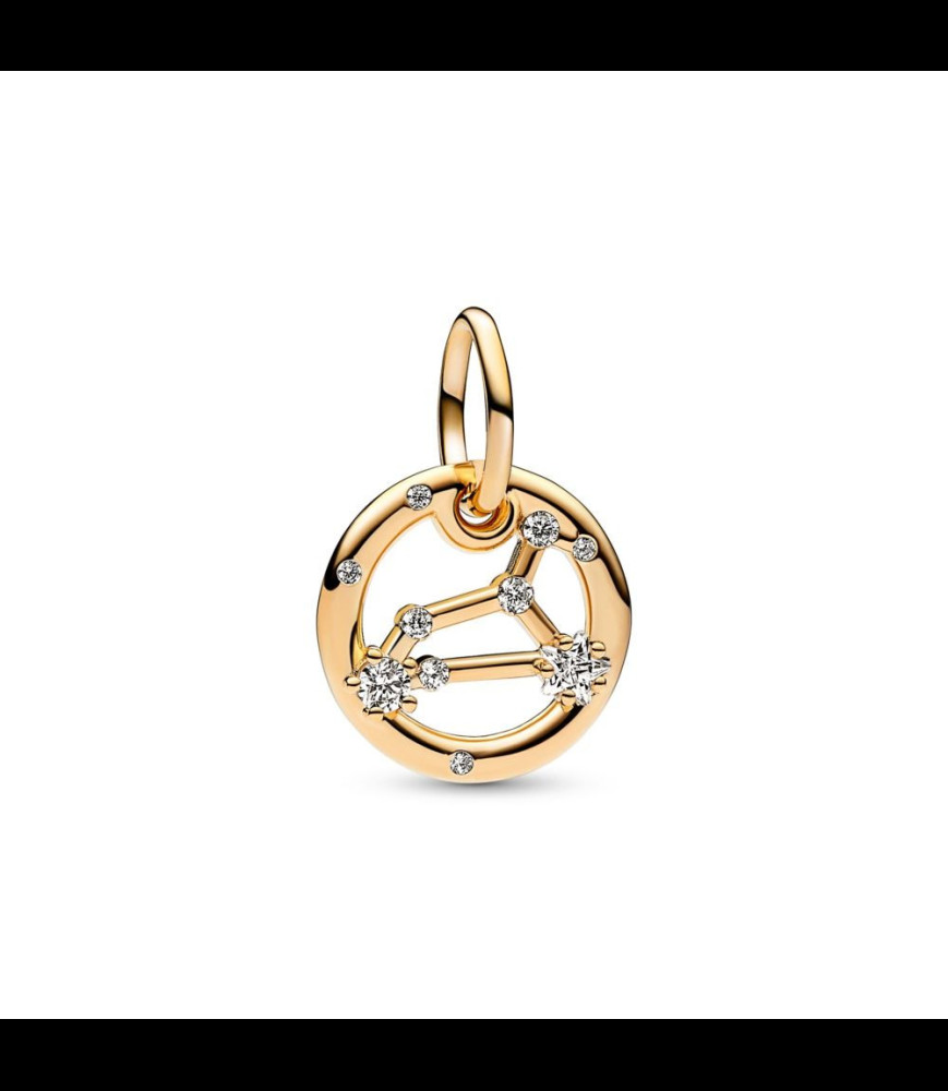 PANDORA Charm Pendant Signe du Lion  Métal doré à l'Or 14 carats