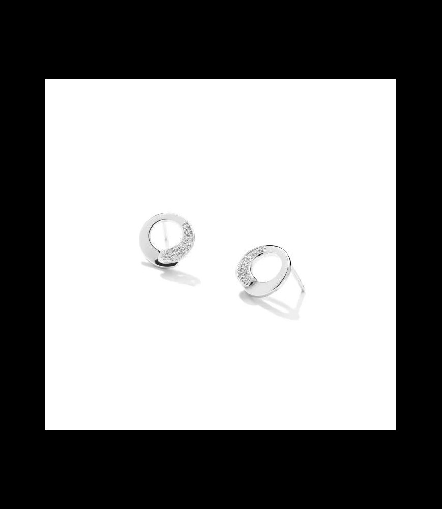 GAREL Boucles d'oreilles puces Envol semi-pavées 0.15 CT GVS