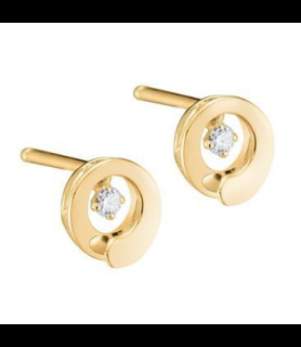 GAREL Boucles d'oreilles boutons Envol or & diamants Garel - 74XC06J