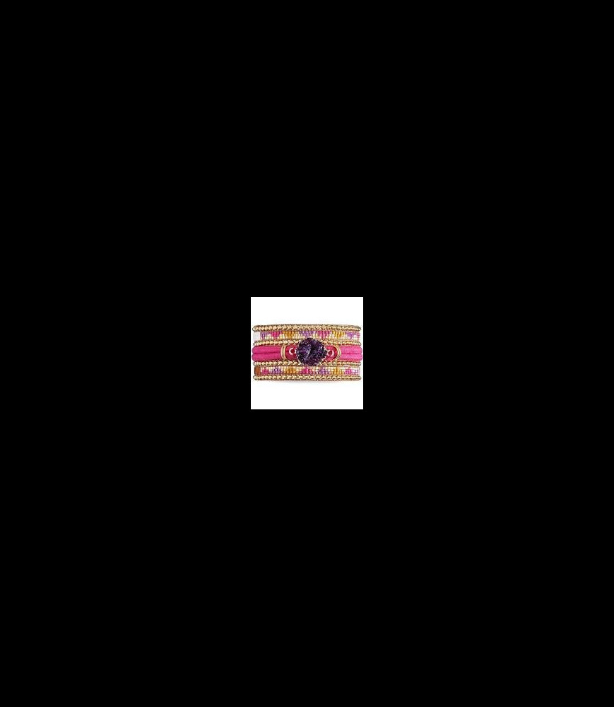 BRACELET HIPANEMA PURPLERAIN  L