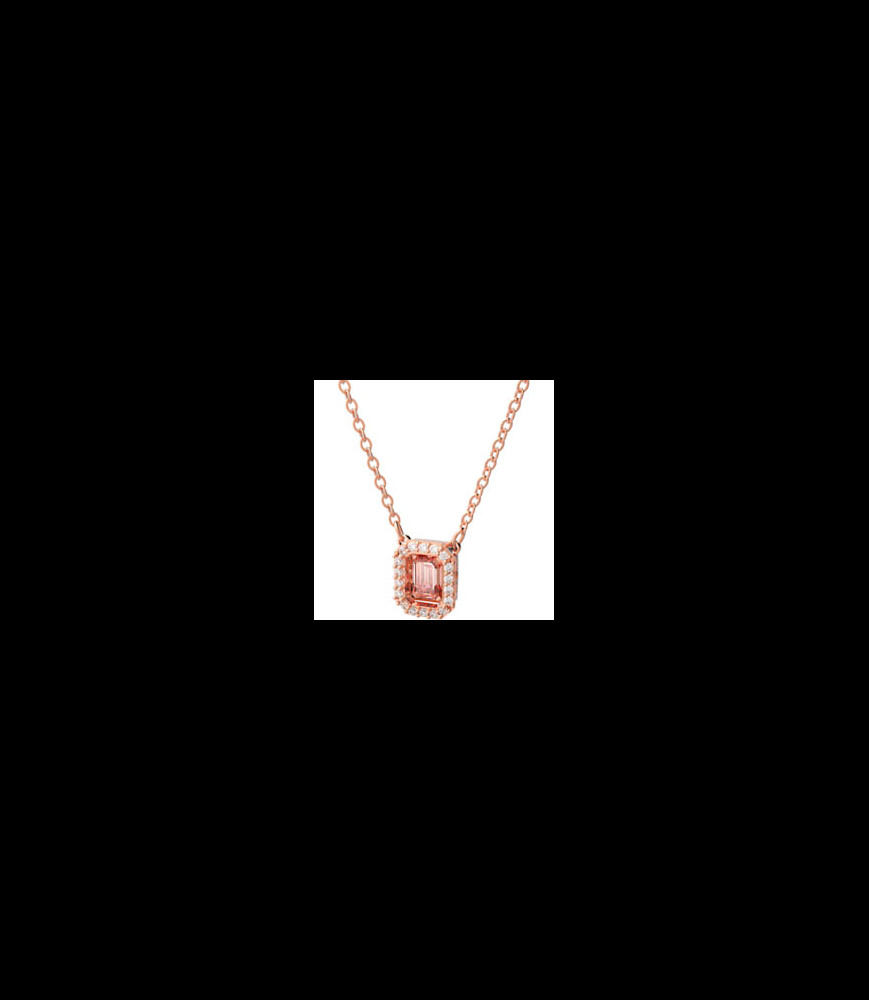 SWAROVSKI Collier Millenia Taille octogonale, Rose, Placage de ton or rosé