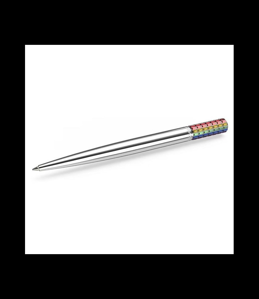 SWAROVSKI Stylo à bille Multicolore, Métal chromé