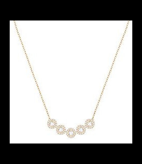 COLLIER FEMME SWAROVSKI ANGELIC SQUARE DORÉ ROSE 5351305