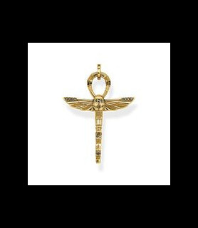 THOMAS SABO Pendentif Ankh doré avec scarabée
