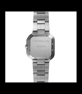 HERBELIN CAP CAMARAT SQUARE CHRONOGRAPHE BLEU