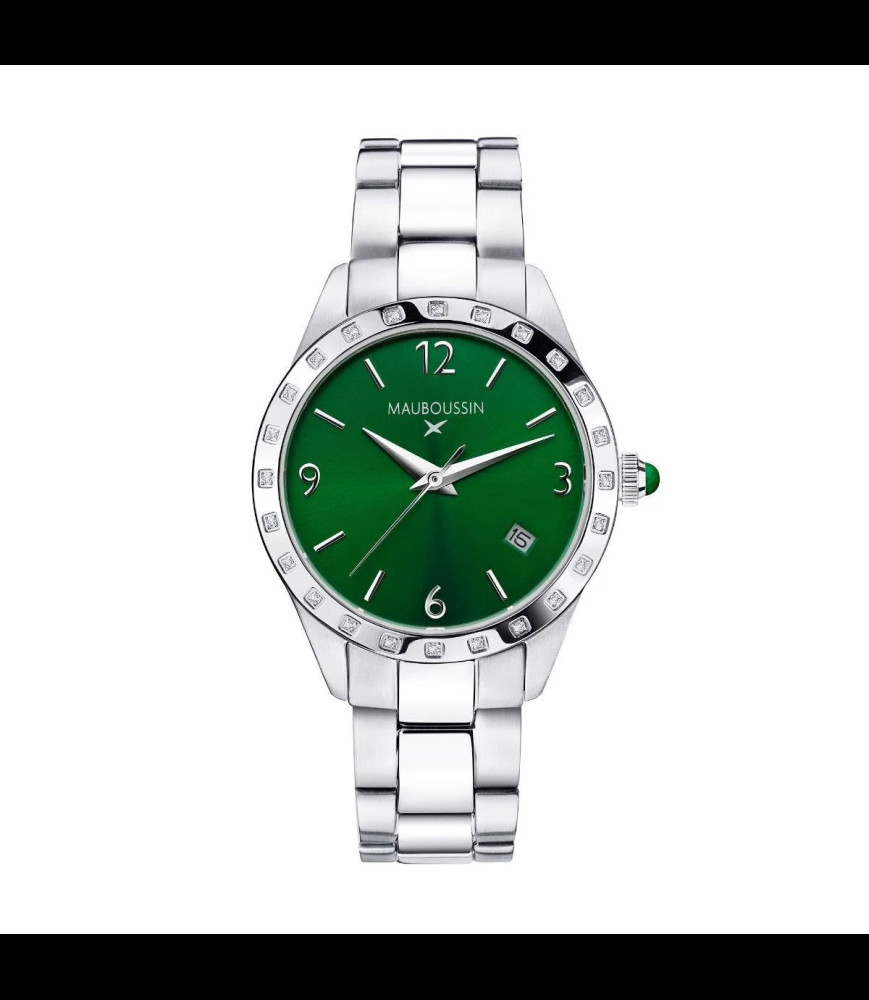 MAUBOUSSIN Montre Il est Grand Temps verte