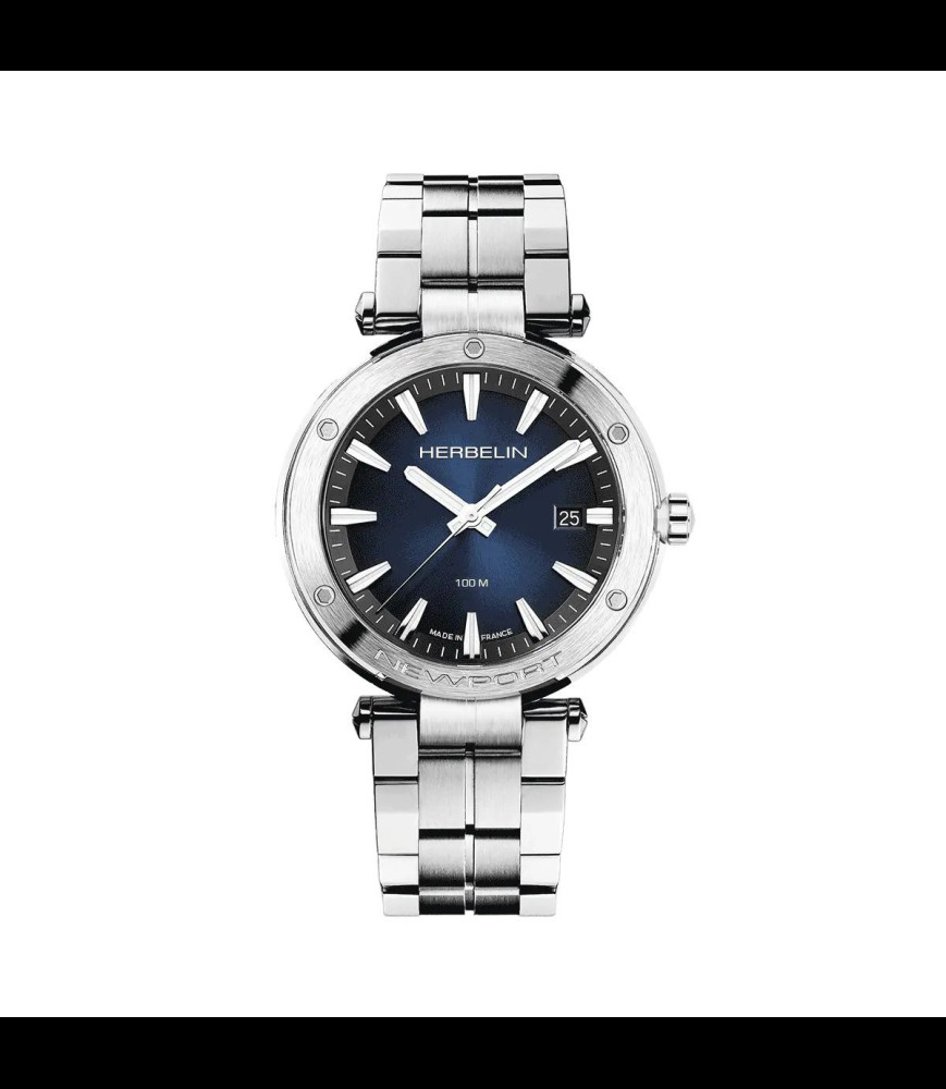HERBELIN NEWPORT – QUARTZ – ACIER & BLEU