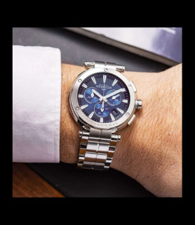 HERBELIN NEWPORT – CHRONONOGRAPHE – ACIER & NOIR