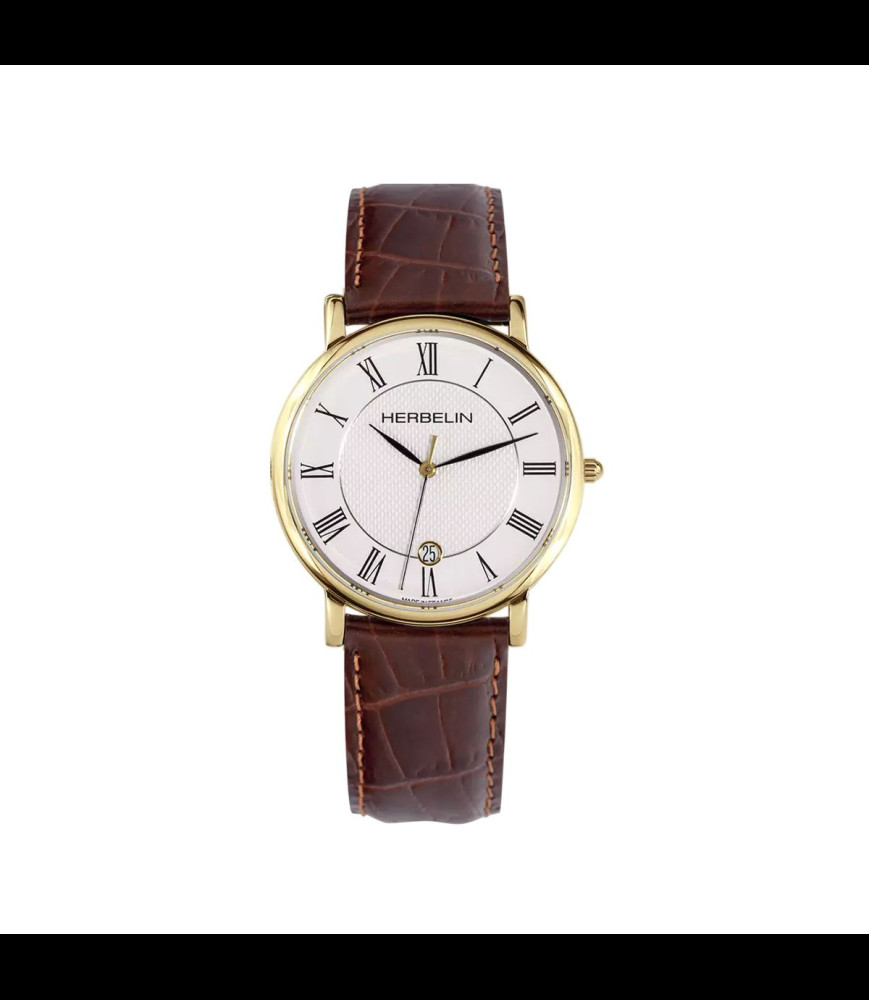 HERBELIN MONTRE Herbelin Classique en Cuir Marron