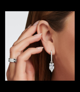 THOMAS SABO Créoles avec pierres blanches argent