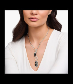 THOMAS SABO Pendentif serpent émail à froid noir argent