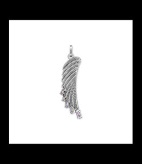 THOMAS SABO Pendentif aile de colibri multicolore argent la chaine n est pas incluse