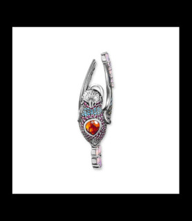 THOMAS SABO PENDENTIF COLIBRI MULTICOLORE ARGENT la chaine n est pas incluse