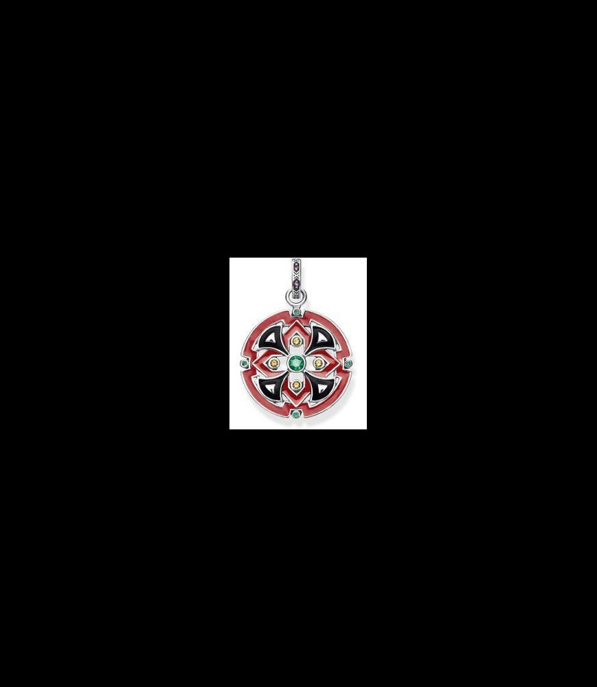 THOMAS SABO Pendentif Ornements Asiatiques Glam & Soul Argent Sterling 925 PE786-341-7 femme de coloris rouge
