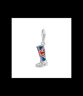 THOMAS SABO Breloque Charm botte LONDRES avec Union Jack en argent