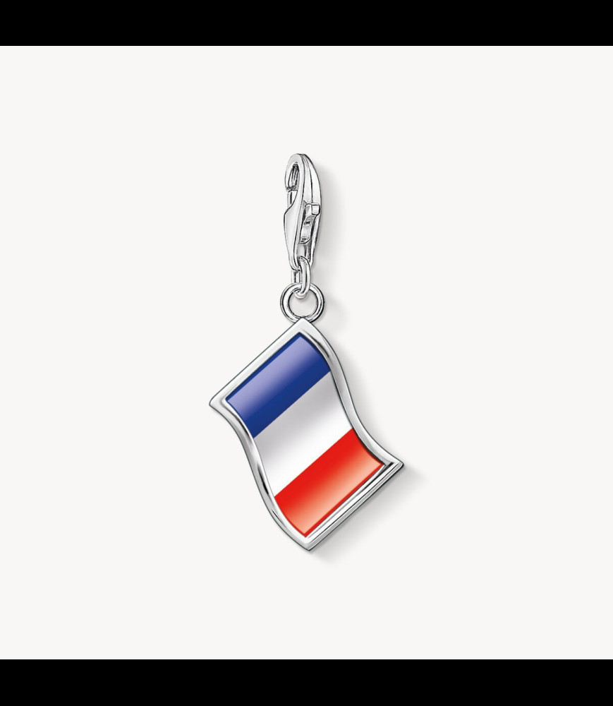 THOMAS SABO Breloque Charm en argent drapeau français