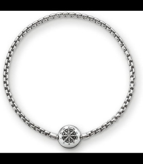 THOMAS SABO Bracelet unisexe en argent sterling 925 noirci TAILLE 22 CM