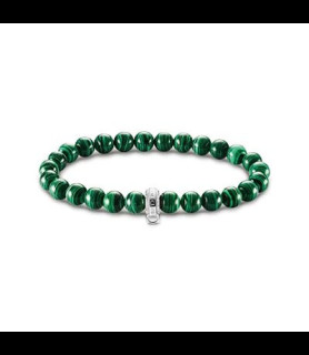 THOMAS SABO Bracelet imitation malachite 19 cm