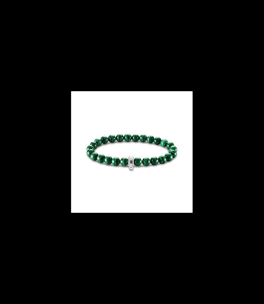 THOMAS SABO Bracelet imitation malachite 19 cm