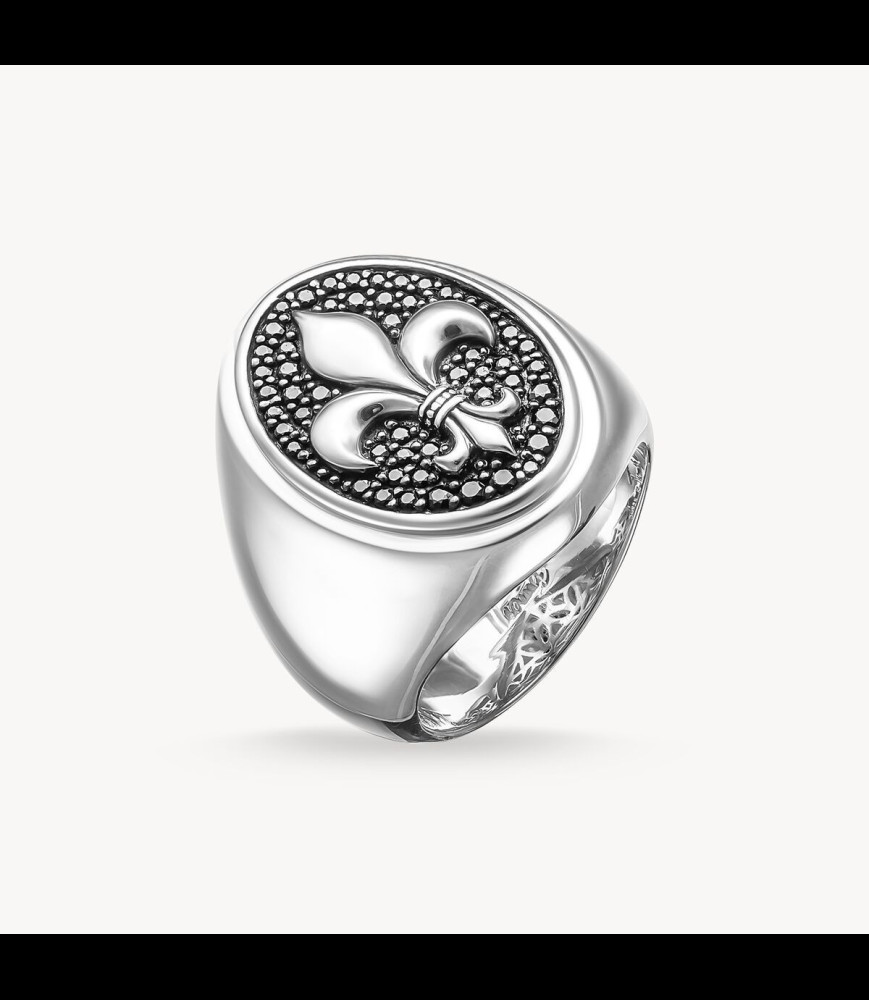 THOMAS SABO Chevalière fleur de lys TAILLE 64 uniquement