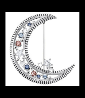 THOMAS SABO Broche lune argent
