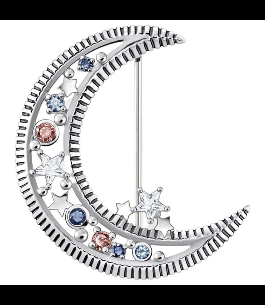 THOMAS SABO Broche lune argent