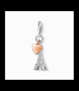 THOMAS SABO Eiffel Tower Charm 925 Sterling Silver Gold Plated Rose Gold