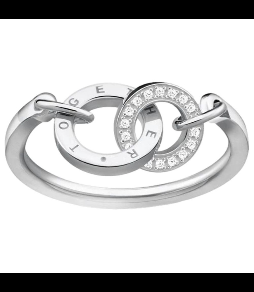 THOMAS SABO BAGUE double anneau taille 56 uniquement