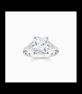 THOMAS SABO Bague Cocktail Essentials Sparkling White en Argent 925 & Zircones Blanches TAILLE 52 UNIQUEMENT