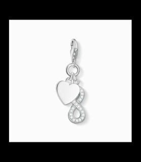 THOMAS SABO Pendentif Charm cœur et infinité
