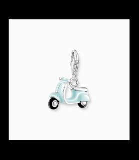 THOMAS SABO Pendentif Charm turquoise scooter argent