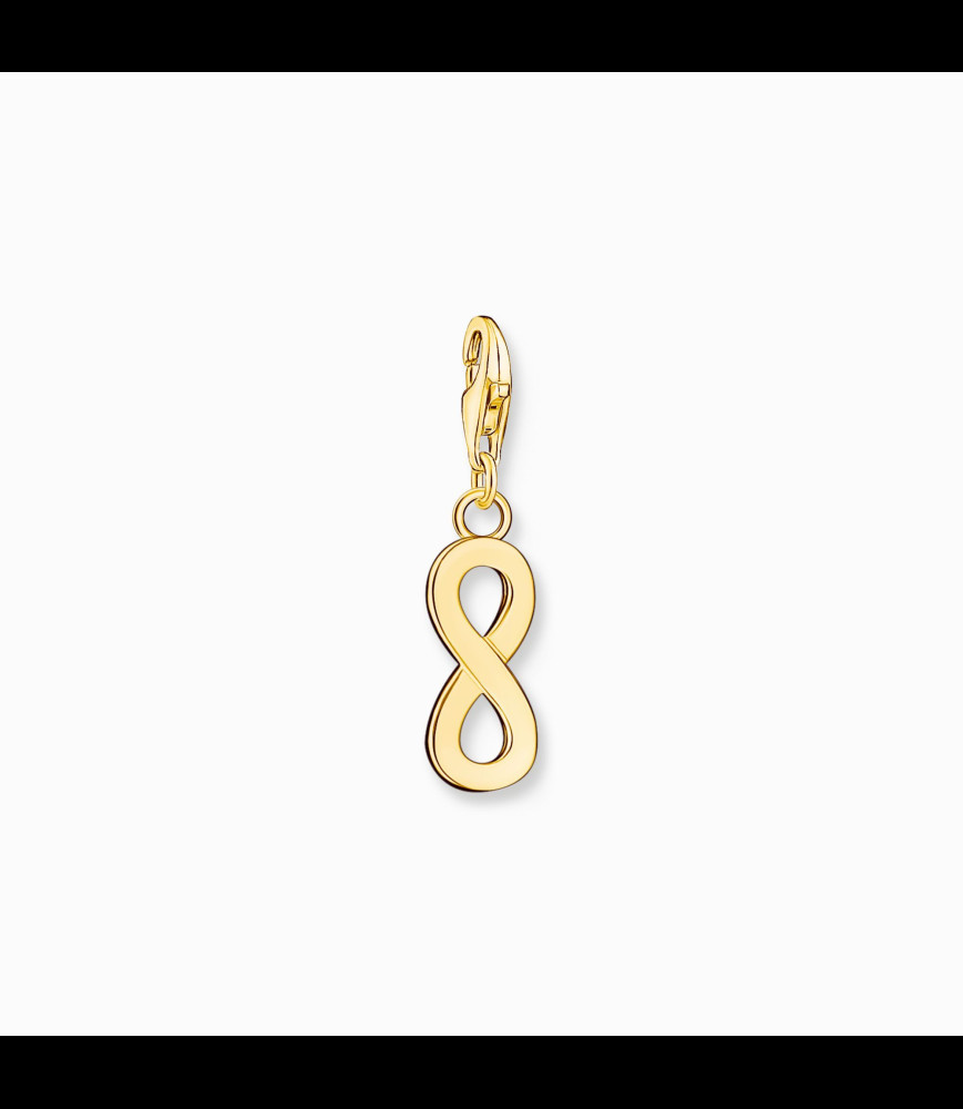 THOMAS SABO Pendentif Charm infini plaqué or