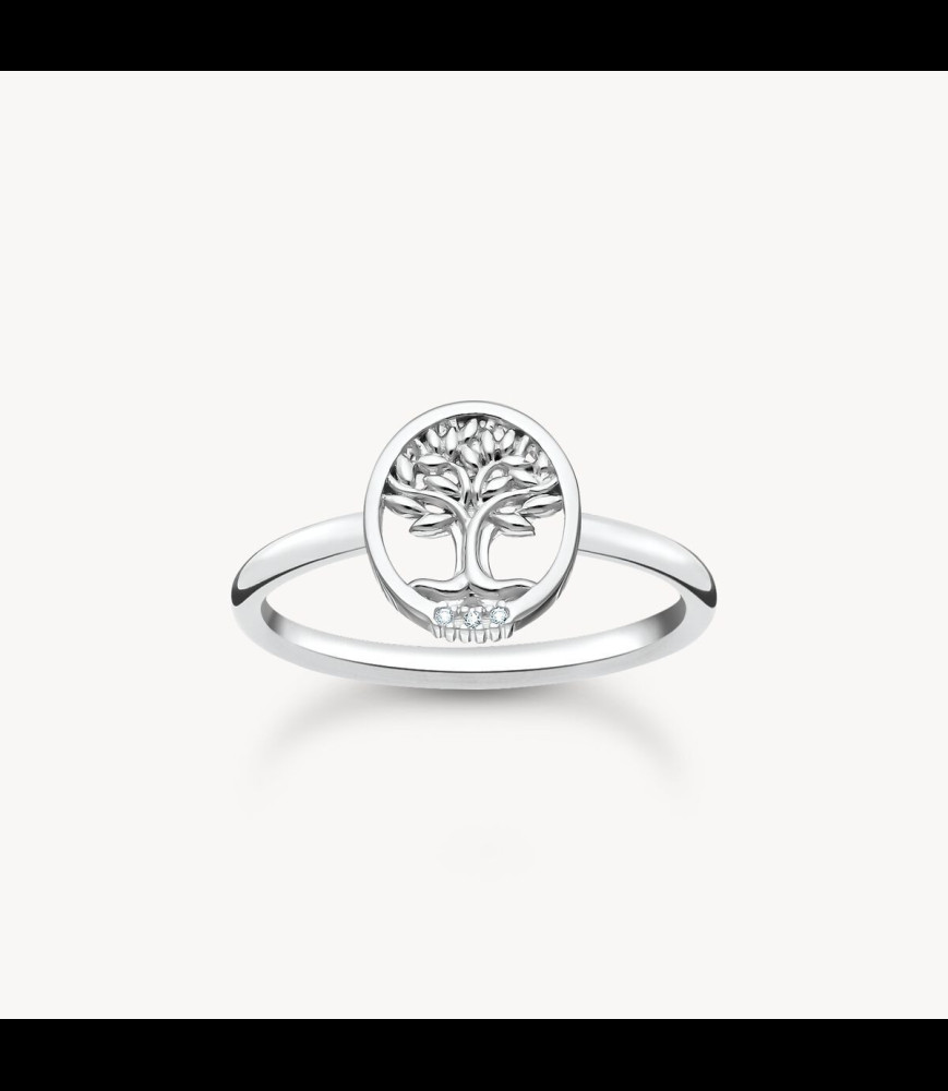 THOMAS SABO Bague Tree of Love avec pierres blanches argent TAILLE 52 UNIQUEMENT