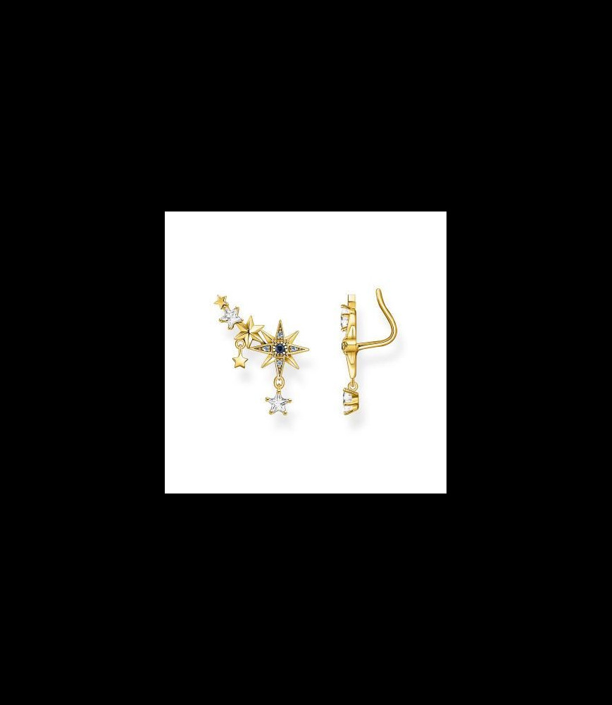 THOMAS SABO Boucles d oreilles plaqué or étoiles