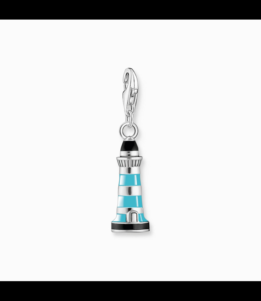 THOMAS SABO Pendentif Charm phare turquoise argent