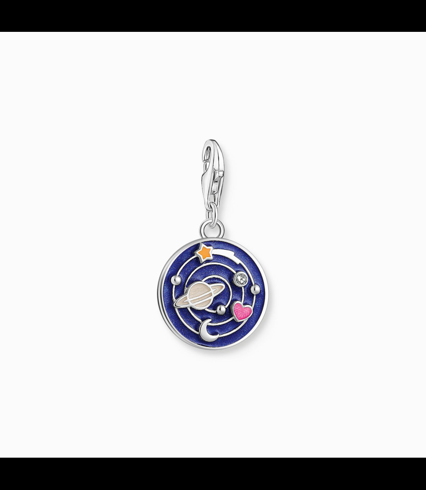 THOMAS SABO Pendentif Charmista As we Dream Galaxie en Argent 925 - 2042-691-7