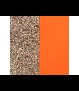 LES GEORGETTES Cuir - Colliers & Joncs, Paillettes Multicolores / Tangerine