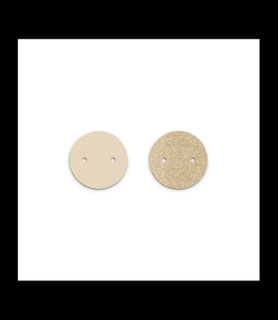 LES GEORGETTES Cuir - Colliers, Crème / Paillettes Dorées