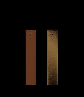 LES GEORGETTES Cuir - Manchettes, Terre Cuite / Bronze  14MM