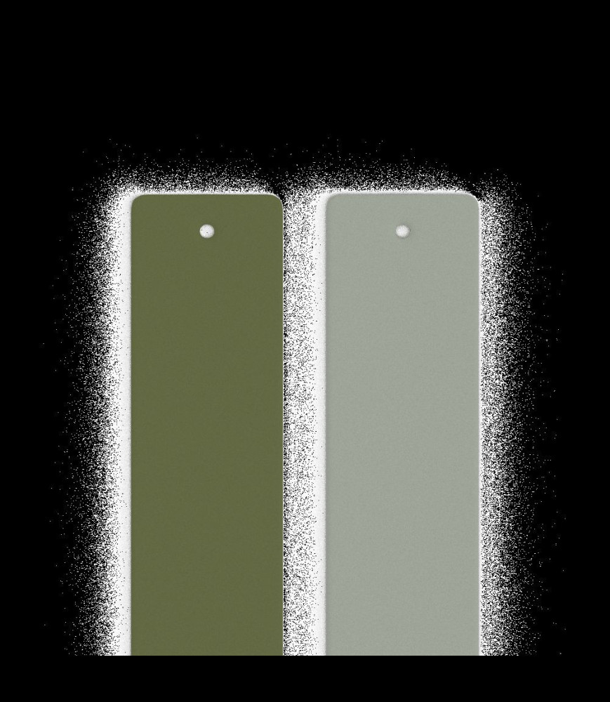 LES GEORGETTES Cuir - Manchettes, Olive / Eau Douce 25MM